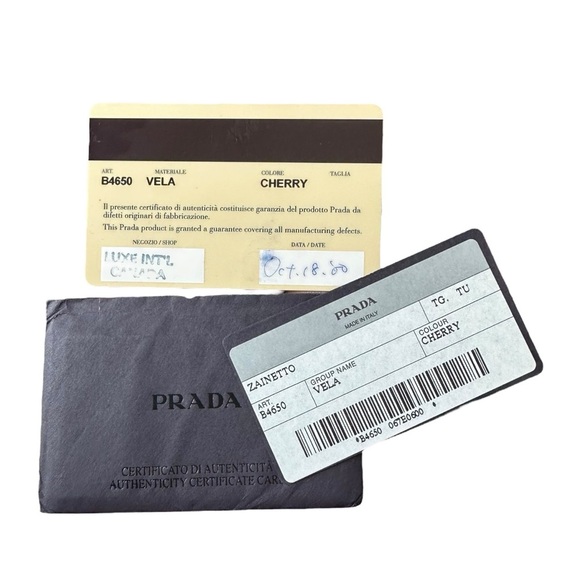 PRADA Red Nylon & Leather Triangle Backpack - Picture 3 of 15